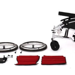 Lightweight All-Terrain Self-Propelled Wheelchair | Compact & Folding Wheelchair | Bike-Style 24 inch Pneumatic Tires - Image 6