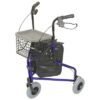 3 wheel walker with wheels-basket-bag-tri walker for elderly- 3 wheel rollator with bag-seat