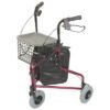 3 wheel walker with wheels-basket-bag-tri walker for elderly- 3 wheel rollator with bag-seat