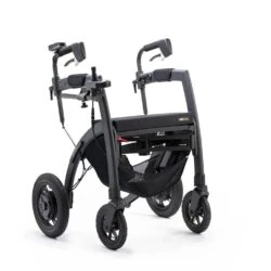 Rollz Motion Electric Rollator with ergonomic design and pneumatic tires.