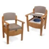 Wooden Commode Chair | Luxury Toilet Chair With Padded Seat & Backrest | Heavy Duty | Bariatric | Sturdy Design