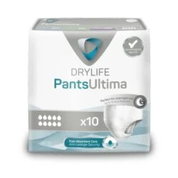 Drylife Pants Ultima pack of 10 disposable incontinence pants.