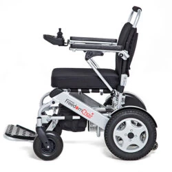 Side view of the Freedom Chair A06L electric wheelchair.