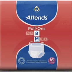 Attends Pull Up Pants | Adult Nappies Pull Up Pants | Size Medium | Pack Of 32 (2 x Packs of 16) - Image 1