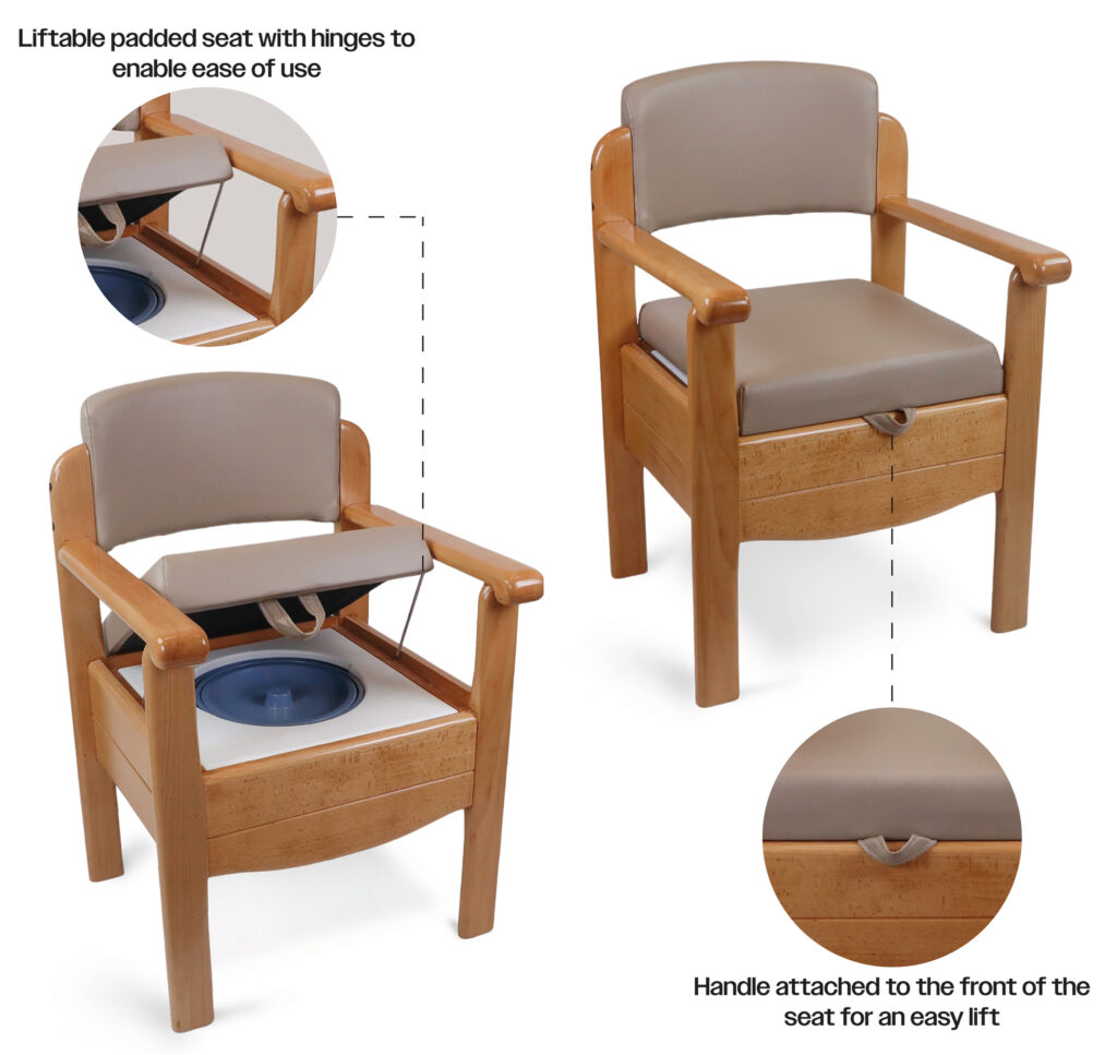 wooden-toilet-commode-chair-wooden chair commode-toilet chair wooden-toilet chair for elderly-padded
