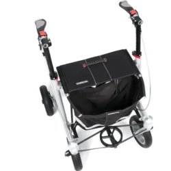Top view of Trionic Walker 9er showing handlebars and storage basket.