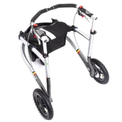 Trionic Veloped Sport 12er rollator with large wheels and black seat.