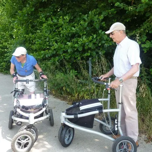Trionic Rollator Walker-Trionic Veloped walkers for sale-Outdoor Walker-Outdoor Rollators for Seniors-All Terrain Walkers-Walker Rollator for Rough Terrain