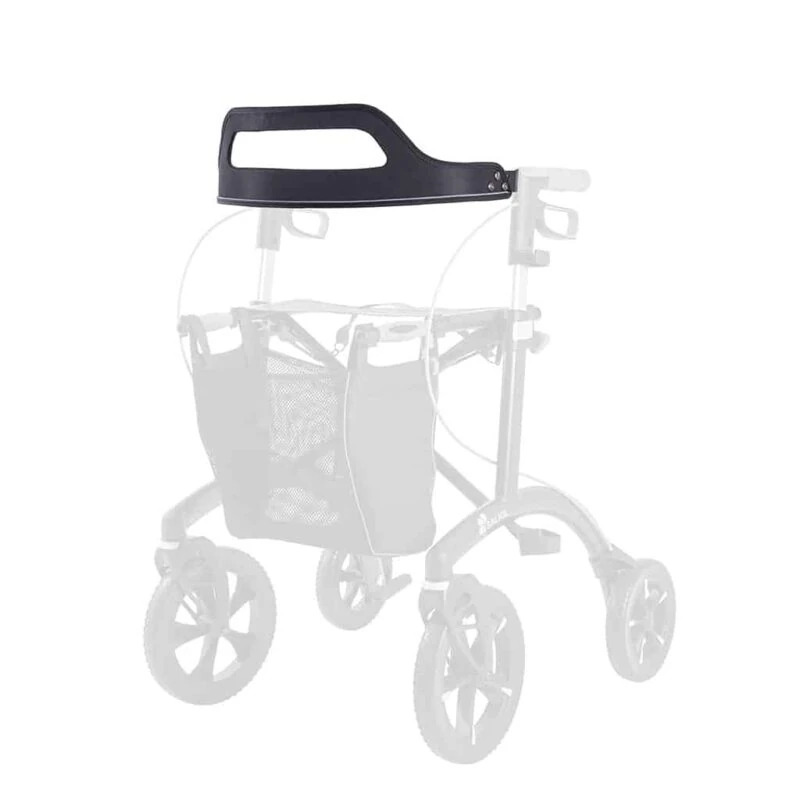 Black backrest accessory for Saljol rollators.