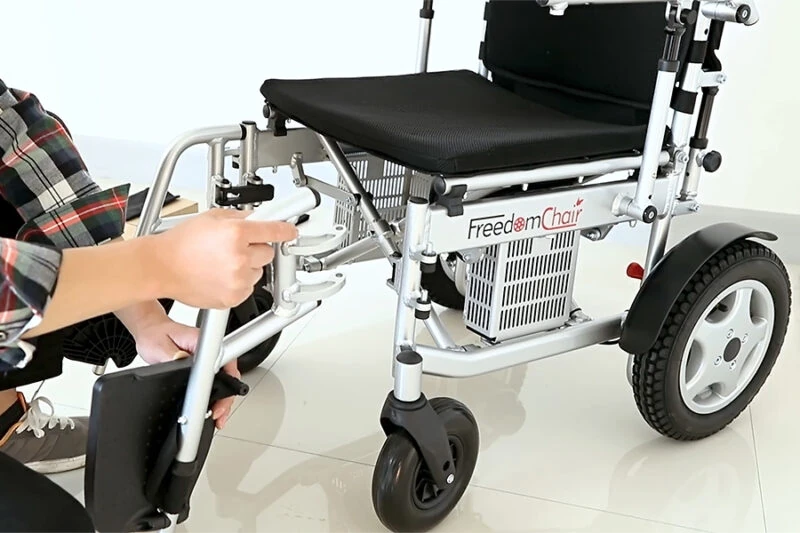 Electric Wheelchair Freedom Chair T3 | With Reclining Backrest & Adjustable Armrests & Footrests - Image 7