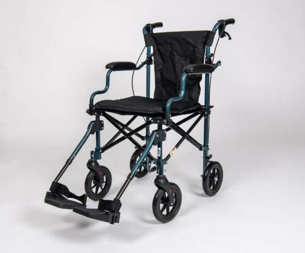Folding Collapsible Transportable Wheelchair in Bag, Lightweight Transit Wheelchair, Wheelchair for Elderly, Transit Wheelchair
