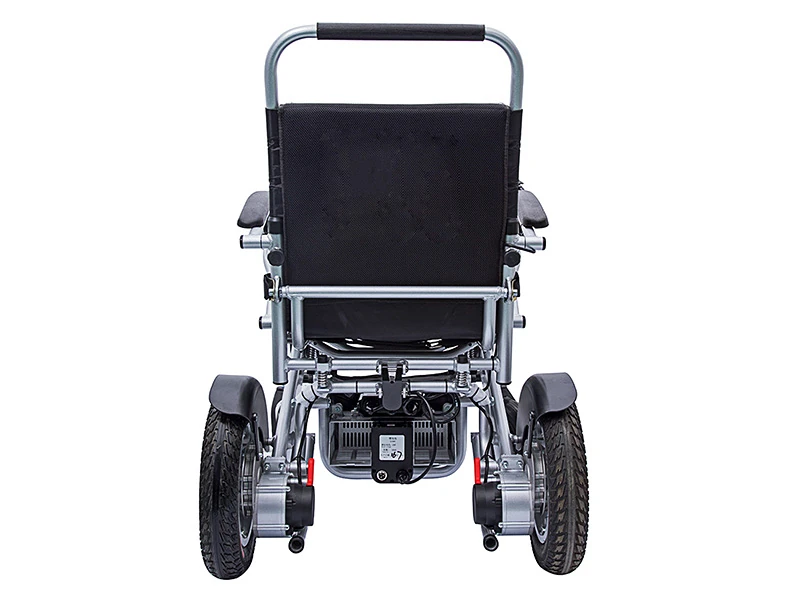 Rear view of the Freedom Chair A08L electric wheelchair.