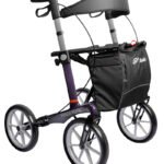 Carbon Fibre Rollator | Panda Royal Outdoor Walker With Large Soft Wheels - Image 1