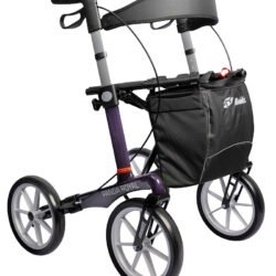 Carbon Fibre Rollator | Panda Royal Outdoor Walker With Large Soft Wheels - Image 1