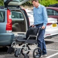 Ultra Lightweight Transit Folding Wheelchair