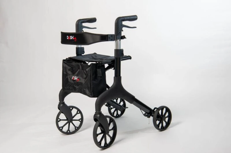 Dash Hurricane Rollator | Robust Rollator For Indoor & Outdoor Use with 10" Front Wheels | Weighs Only 8.5kg - Image 2
