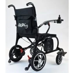 Dash Carbon Pro Electric Wheelchair with black carbon frame and Micon controller.