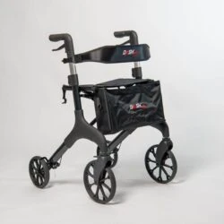 Dash Hurricane Rollator | Robust Rollator For Indoor & Outdoor Use with 10" Front Wheels | Weighs Only 8.5kg - Image 3