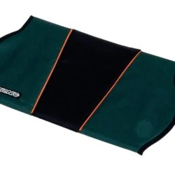 Green and black rifle bag with orange accents and Trionic logo.
