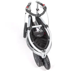 Folded Trionic Veloped Trek 14er showing wheels and frame.