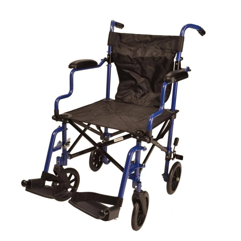 Lightweight Slim Folding Wheelchair For Travelling With Bag | Travel Wheelchair in Bag - Image 11