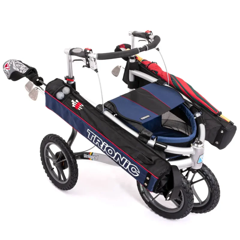 Veloped Golf 12er with golf club holster and storage bags.