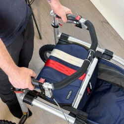 Trionic Veloped Trek 12er rollator walker for rough surfaces with seat and all-terrain features