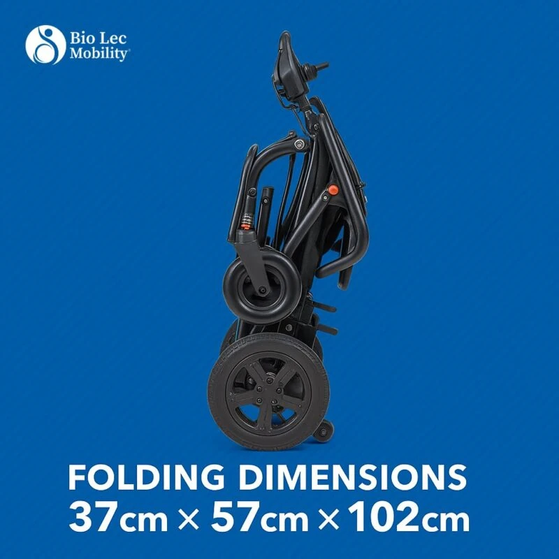 Electric Folding Wheelchair for Adults | Power Chair with 360° Joystick | Dual 250W Motors, Lithium-ion Battery | Ideal for Travel and Daily Use - Image 7