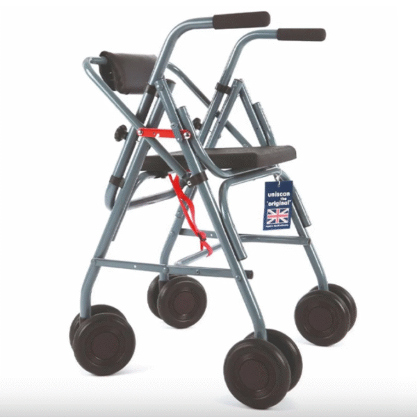 Uniscan Glider Plus Adjustable Rollator Walker | 4 Wheeled Walker Deluxe Model | Lightweight & Folding Rollator - Image 5
