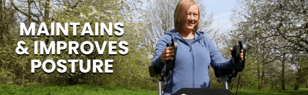 Upright Rollator for elderly, upright rollator for poster correction, standing up rollator,