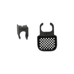 Two black Uplivin rollator accessories on a white background.