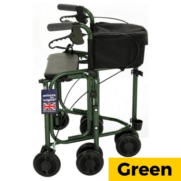 Uniscan Triumph Plus Rollator | Tri-Walker With 5 Sets Of Wheels | Three Wheel Walker Rollator With Seat - Image 6