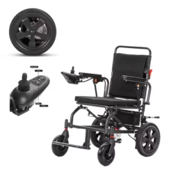 Electric Folding Wheelchair for Adults | Power Chair with 360° Joystick | Dual 250W Motors, Lithium-ion Battery | Ideal for Travel and Daily Use - Image 11