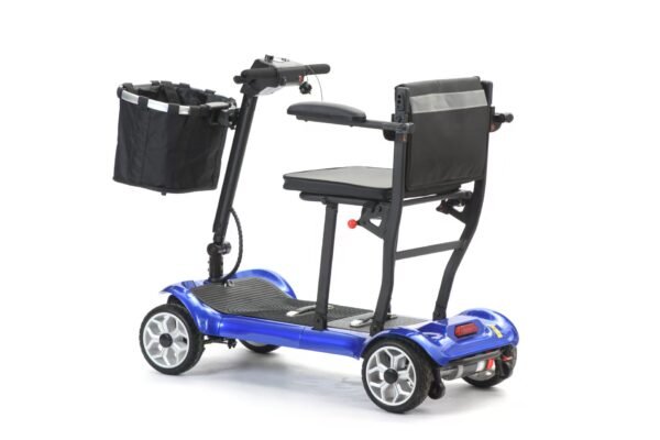 Bio-Lec Foldable mobility scooter for adults, Portable electric scooter with seat, Lightweight mobility scooter UK, Mobility scooter for elderly, Electric travel scooter for disabled, Compact electric scooter for seniors, Lithium battery mobility scooter -bio-lec mobility scooter with armrests and basket