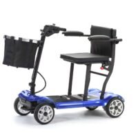 Bio-Lec Foldable mobility scooter for adults, Portable electric scooter with seat, Lightweight mobility scooter UK, Mobility scooter for elderly, Electric travel scooter for disabled, Compact electric scooter for seniors, Lithium battery mobility scooter -bio-lec mobility scooter with armrests and basket