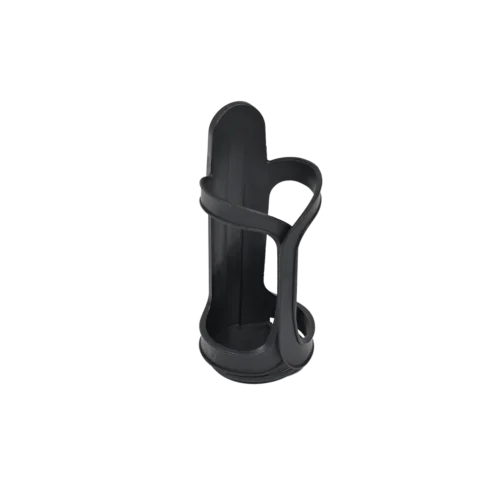 Black cup holder accessory for rollator.
