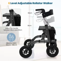 Lightweight Folding Mobility Walkers | Folding Rollator Walkers For Elderly - Image 8
