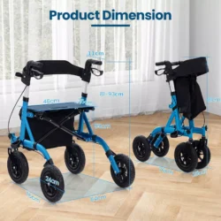 Lightweight Folding Mobility Walkers | Folding Rollator Walkers For Elderly - Image 3