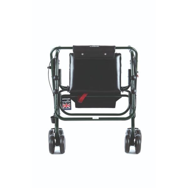 Uniscan 'Grand' Glider Plus Adjustable Walker | Heavy Duty & Lightweight Rollator | 4 Wheel Walker For Sale - Image 3