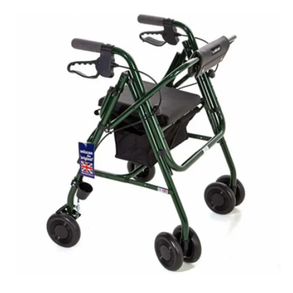 Uniscan 'Grand' Glider Plus Adjustable Walker | Heavy Duty & Lightweight Rollator | 4 Wheel Walker For Sale - Image 5