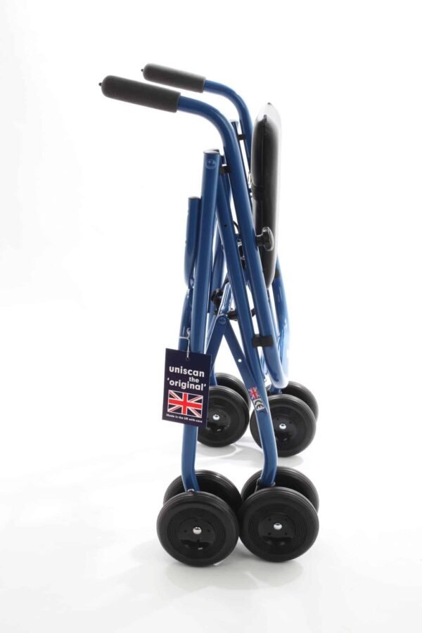 Uniscan Cadet Walkers | Ultra Lightweight Rollator For Sale | 4 Wheel Walker With Pressure Brake - Image 2
