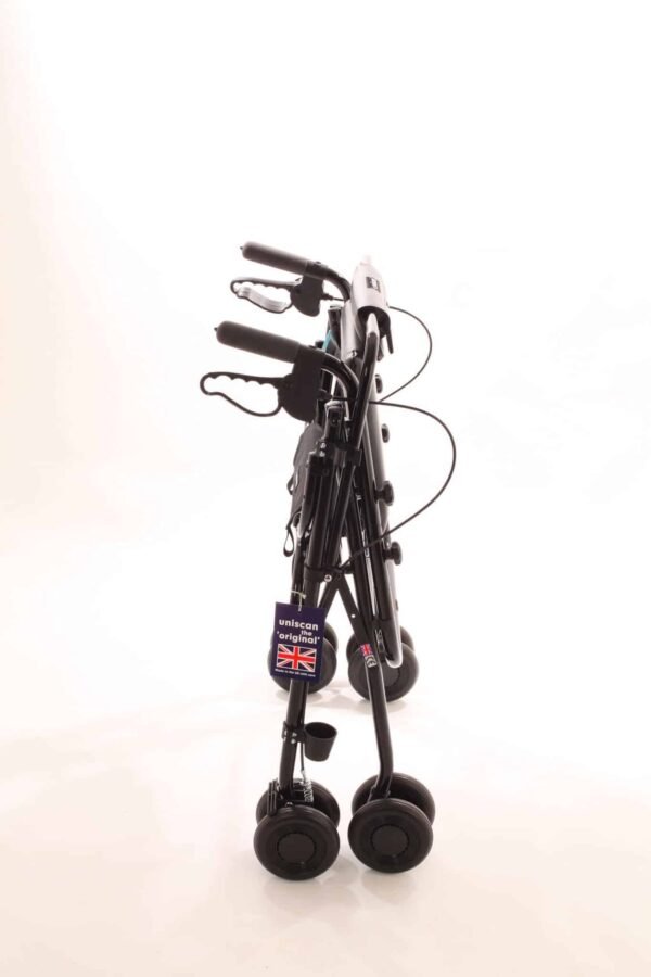 Uniscan 'Grand' Glider Plus Adjustable Walker | Heavy Duty & Lightweight Rollator | 4 Wheel Walker For Sale - Image 9