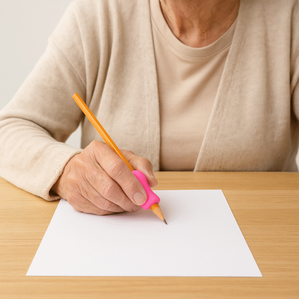 Grendle 6 x Pencil Grips - Easy Grip Writing Aids For Elderly with Motor Challenges - Image 4