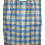 Heavy Duty Re-Usable Adult Apron in Yellow Check - Comfortable and Practical Clothing Protector - Image 1