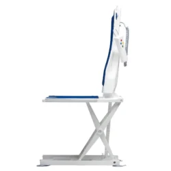 Side view of Nova Bath Lift with remote control attached.