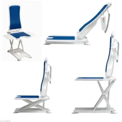 Nova Bath Lift in various positions showing reclining and upright states.