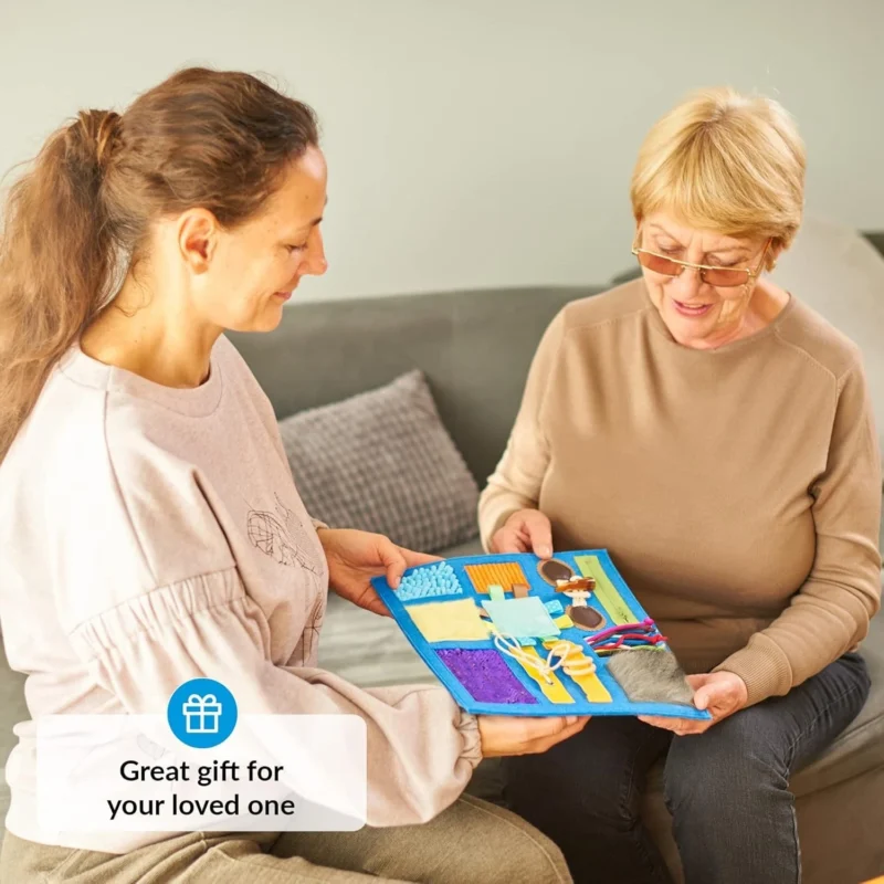 Fidget Blanket for Dementia: Calming & Comforting Activities for Seniors - Image 2