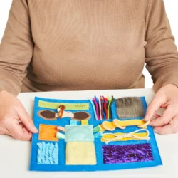 Fidget Blanket for Dementia: Calming & Comforting Activities for Seniors - Image 3