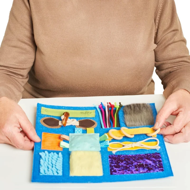 Fidget Blanket for Dementia: Calming & Comforting Activities for Seniors - Image 3