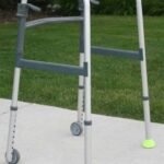 Walking Frame Coasters for Zimmer Mobility Walker Aids - Yellow Pack of 2 - Image 1